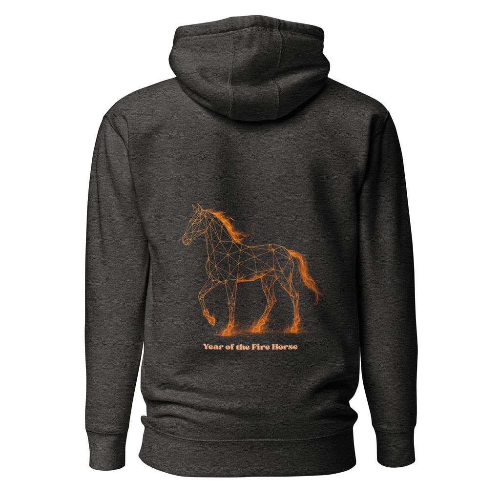 Year of the Fire Horse Unisex Hoodie - Black - The Elise Emporium