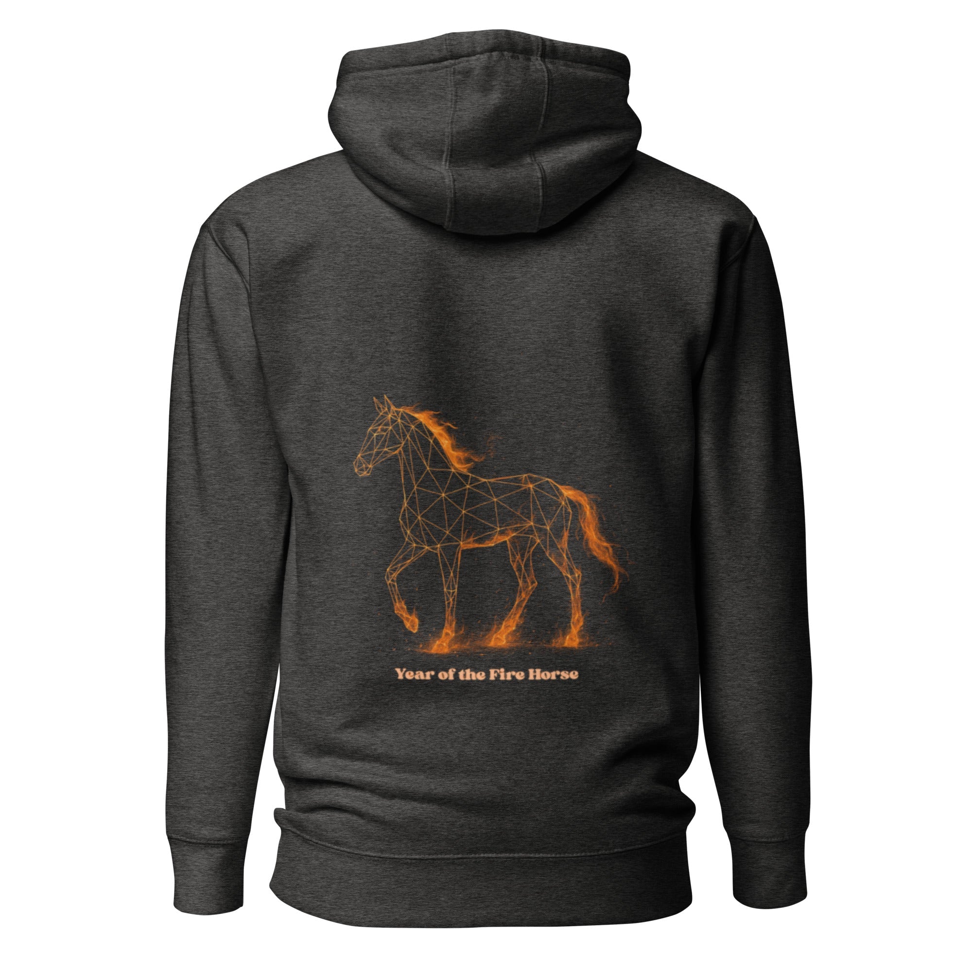 Year of the Fire Horse Unisex Hoodie - Black - The Elise Emporium