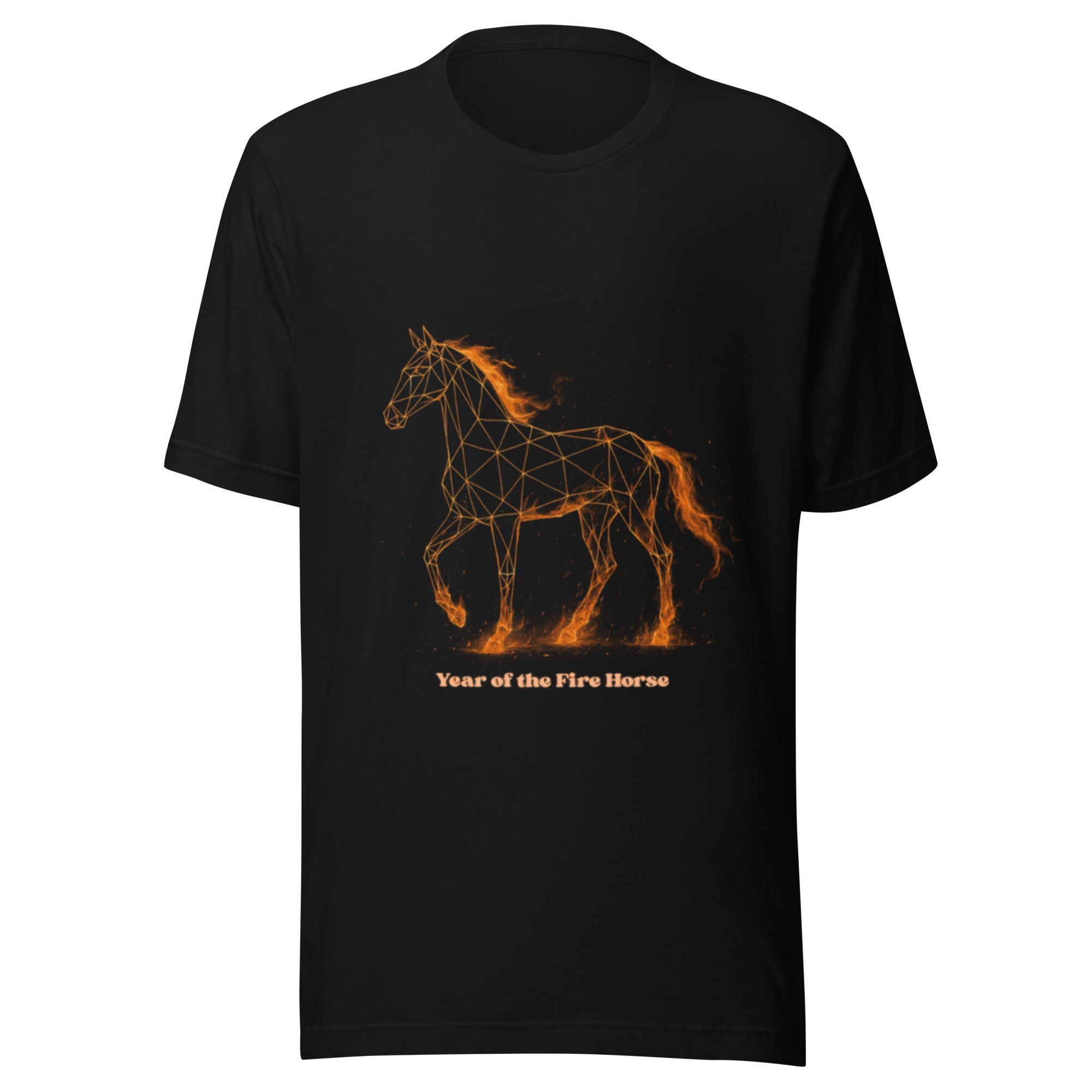 Year of the Fire Horse Unisex T-Shirt - Black - The Elise Emporium