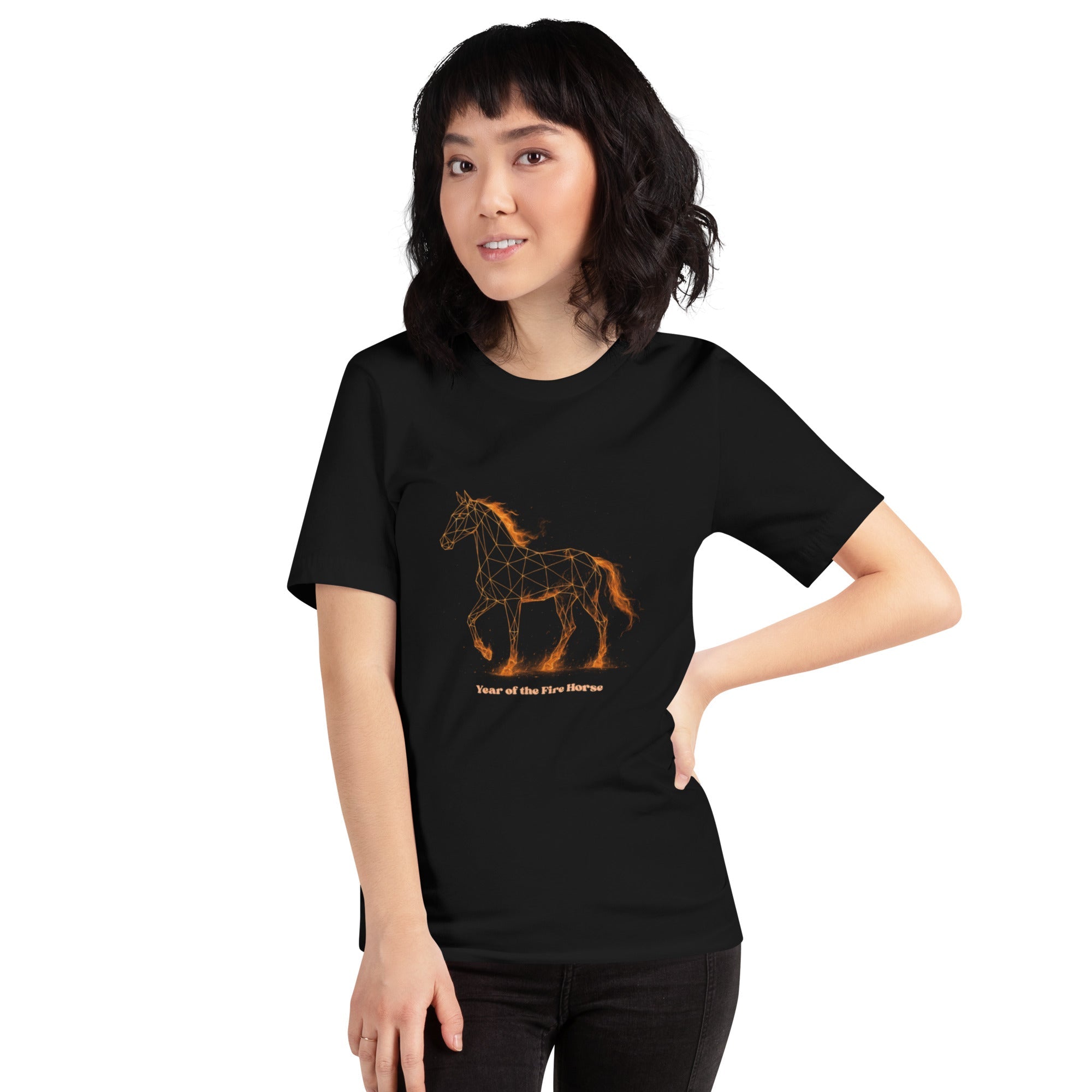 Year of the Fire Horse Unisex T-Shirt - Vintage Black - The Elise Emporium