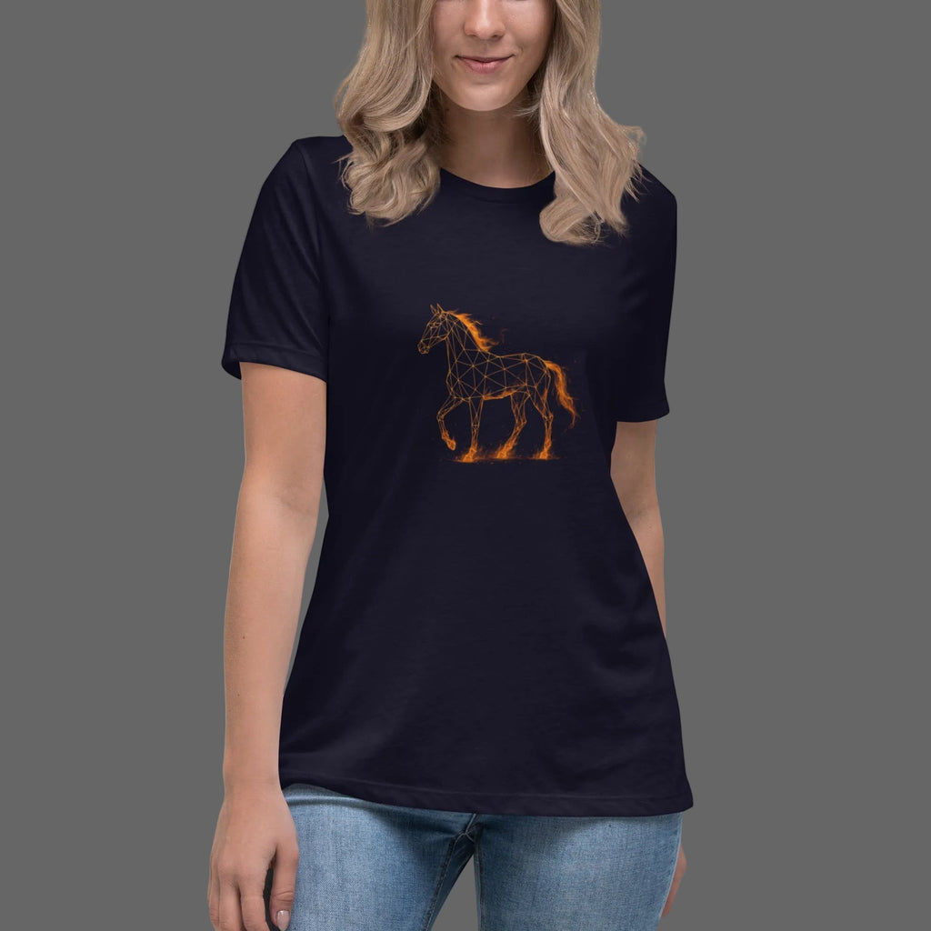 Year of the Fire Horse Women's Relaxed T-Shirt - S - The Elise Emporium