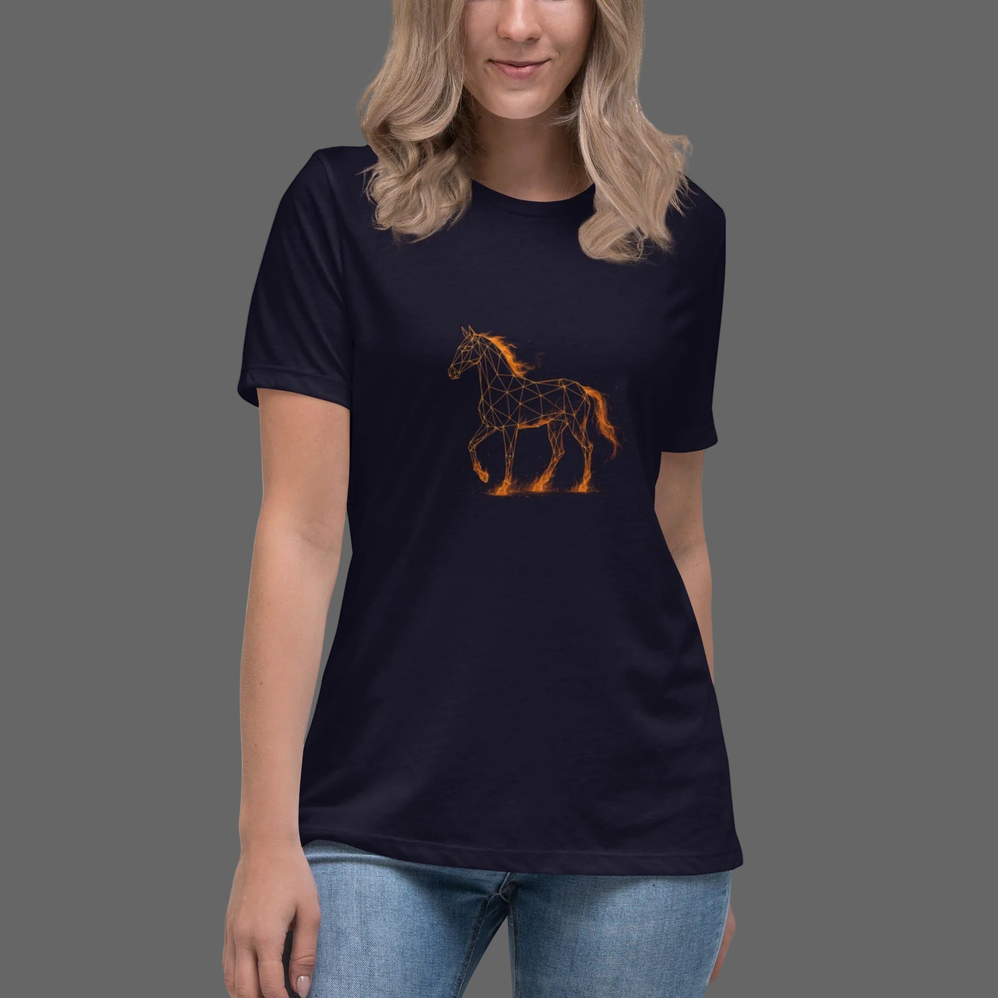 Year of the Fire Horse Women's Relaxed T-Shirt - S - The Elise Emporium