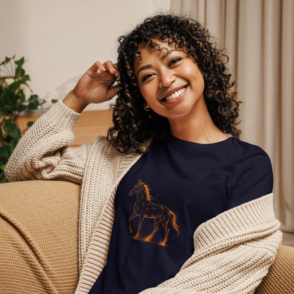 Year of the Fire Horse Women's Relaxed T-Shirt - S - The Elise Emporium